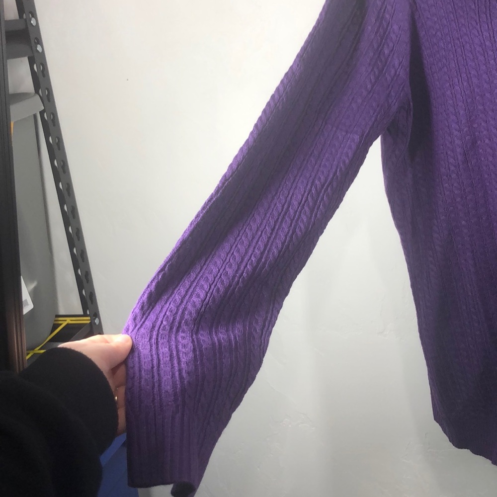 NWT Laura Scott purple sweater size xl - Picture 4 of 9